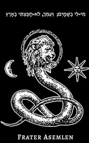 Cover of The Book of the Void-Sun and the Lion-Serpent at the feet of Christ